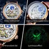 OLEVS Mondphase Mechanische Uhr Männer mit Dual Zeitzone Anzeige Wasserdichte Automatische Skeleton Herren Uhren Top Marke Luxus 240202