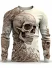3d impressão completa primavera outono manga longa camiseta casual com y2k esqueleto crânios gráfico harajuku topos moda roupas masculinas 240130