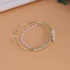 Bangle Ventfille 925 Sterling Silver Butterfly Pearl Armband For Women Girl Double Layer Shell Zircon Jewelry Gift Drop