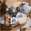 Aandenkens Baby Kwijlen Handdoek Speelgoedset Mijlpaalkaarten Accessoires Pography Props Maandelijkse Groei Herdenking Baby's Pos Geboortecadeau 24013 Ot6Kr