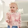Dave Bella Children's Sweater Vest Clothes Autumn Girl's Cute Sweet Comfortable Fashion Casual Top Outdoor DB3236088 240127