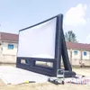 10x8m (33x26ft) groothandel Party time grote professionele opblaasbare filmscherm drive in cinema projectorschermen voor buitenstrand