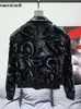 Mauroicardi весна осень крутая короткая черная блестящая геометрическая искусственная кожаная куртка-бомбер мужская молния стильная роскошная дизайнерская одежда 240131