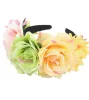 Bandeau Costume Rose fleur couronne mexicain Simulation Rose fleur guirlande Photo accessoires mariage noël bandeaux 0206