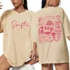 대형 플러스 사이즈 크기 Swiftie Retro Y2K 프린트 Tshirt 여성 여름 패션 탑 캐주얼 탑 T 셔츠 여성 womens 미국 xsxl 240118