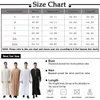 Vêtements ethniques Musulman Moyen-Orient Manches longues pour hommes Ramada Robe Arabe Col montant Emborider Islamique Kaftan Thawb Maxi-Musulman Dubaï