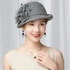 Alta qualidade 100 austrália boina de lã mãe festa formal fedora senhora feltro cloche chapéu mulher pillbox boné feminino chich fascinator 240126