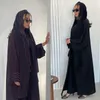 Etniska kläder arabiska kalkon dubai abayas broderi kvinnor abaya kaftan muslimsk klänning med en turban lyx islam robe afrikansk kaftan mode