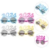4 Pcs Digital Glasses Christmas Decoration Party Eyeglasses Props Year Supplies Costume Accessory arty Decors Number 240127