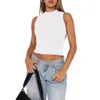 Women's T Shirts Solid Color Fashionable Casual Round Neck Slim Fitting Sexy Top Tops For Women Pack Swim