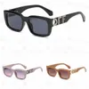 Offs Белые солнцезащитные очки Fashion Off Luxury Top Luxury Высококачественный дизайнерский бренд для мужчин и женщин Новые продажи всемирно известных солнцезащитных очков UV400 с коробкой 1 TWWT