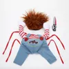 Cat Deadly Fancy Cloth Doll Ubrania Pet Dog Dog Chucky Cosplay Festival Party Funny 240130