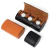 Titta på Roll Travel Case Watch Box Organizer för män med 1/2/3 Slots Titta på Display Storage Portable Watch Rolls Pu Leather Cases 240124