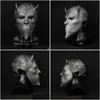 Masques de fête Halloween Ghost Nameless Ghos Latex Masque B.C Cosplay Costume Props Heavy Metal Doom Hard Rock Roll Band Casque Chapeau Drop Dhwoj