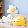 Long Plush Sky Pillows Emotional Sun Moon Cloud Shaped Pillow Room Stol Decor Sitt kudde Xmas födelsedagspresent 240123