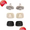 Otros accesorios interiores 2 unids/set ABS negro beige gris gancho de techo de coche fila trasera para Voo Xc40 Xc60 18-20 Xc90 - S90 V90 Drop Delivery Dhcb1