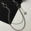 Riemen Punk Taille Ketting Riem Zilveren Broek Voor Vrouwen Meisje Mannen Jeans Broek Cool Metalen Kettingen Met Hart Butterfy