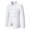 Men's Suits Classic Men Court Banquet Wedding Suit Jacket Black / Blue White Fashion Standing Collar Single Breasted Blazer Coats