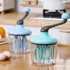 Manual egg beater household small semi-automatic egg white milk foam egg tart egg beater kitchen accessories 240129