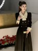 Set di abiti da lavoro per le donne 2 pezzi stile preppy primavera elegante vintage blazer nero top gonne lunghe abiti femme moda coreana chic