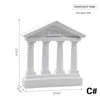 1Pc Architecture Model Roman Column Greek Temple Building Home Decoration European Decorative Plaster Pillar Resin Sculpture 240202