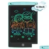Grafiktabletts Stifte LCD-Schreibtablett 8,5 Zoll Elektronisches Ding Iti Colorf Sn Handschriftblöcke Pad Memoboards für Kinder Adt Drop Del Ot9MF