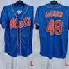 16.9 Främjande baseballtröjor 35 Bellinger 42 Robinson 22 Kershaw 48 Degrom 9 Baez 44 Rizo Men Women Bule White Grey Jerseys