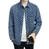 G3026 디자이너 청바지 재킷 남자 긴 슬리브 클래식 럭셔리 자켓 Plaid Denim Mens 코트