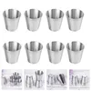 Copos de vinho 6 pcs copos de café expresso de aço inoxidável copos bebendo bebidas portáteis bar viagem