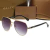 Deigner Fahion Ggitie Sunglae ​​Men Eyegla Factory Eyewear Peach شكل Lene Non Slip Noe Ret Double Metal Beam Caual Haction Men Women Sun