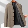 Suit Jacket Men Explosive Autumn and Winter Light Business Casual Mens Advanced Sense of Highend Single Sisi Clothing 240201