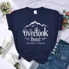 Camisetas femininas The Overlook El - Shining Y2K Feminino T-shirt Cool Fashion Crop Top Respirável Roupas Casuais Verão Esporte Mulheres Camisa