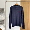 レディースメンズセーターカシミアシャツセーター刺繍ハーフジッパーハイネックウォームプルオーバースリムニットニットジャンパースウェットシャツの服