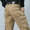 Pantalons pour hommes 2024 Mens Cargo American Retro Heavy Duty Workwear Homme Résistant à l'usure Lâche Droite Pantalon décontracté