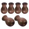 Curtain 6 Pcs Venetian Accessories Wooden Pendants 6pcs (Brown) Blinds Cord Tassels Pull Ends Window Fringe Pulls Knob