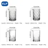 KLP Bar Shaker Japanse Kristallen Glas Cocktail Roer Cup Container Barman Professionele Mixware mok 6 stijlen 240124