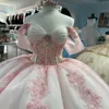 Seksowna zbiornikowa suknia balowa quinceanera sukienki Aplikacje koronkowe koraliki księżniczka tiul vestidos de 15 Anos urodziny