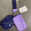 Lu Yoga Dual Pouch KeyChain Wristlet Card Bag Coin Purse Passiste Pris