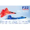 Płaszczyzna RC F22 Kamuflaż Grey Slider 2.4G Zdalne samoloty kontroli radiowej SU-35 EPP Piankowe Zabawki SU-57 dla dzieci 240118