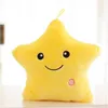 P dockor Colorf Luminous Throw Pillow Cute Five Pointed Star Glow-in-the-Dark Toy Girl Birthday Present Drop Delivery Otqo0