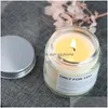 Candles Handmade Clear Scented Coconut Soy Wax Aromatherapy Essential Oil Candle Glass Can Packaging Customized Logo Wedding Thanksg Dhlwx