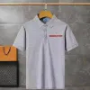 Designer-POLO-T-Shirt, Herren-T-Shirts, modisch besticktes T-Shirt, V-Ausschnitt, Baumwolle, High-Street-Männer, Freizeit-T-Shirt, Luxus-Casual-Paar-Kleidung, asiatische Größe S-4XL