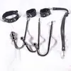 Kit de couple sexuel alternatif BDSM, crochet anal en métal, harnais, collier, menottes de bondage, jouets sexuels pour femmes, accessoire sadomasochisme 240126