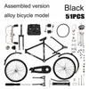 Mini Retro Bicycle Model Alloy Metal Bike Gliding Assembled Version Vuxen Simuleringssamling Presenter Toys For Children Boys 240125