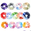 Accessoires de cheveux 9 couleurs Ins Veet Scrunchies Tie Dye Band Stretchy Rainbow Hairbands Femmes Boucle Titulaire Filles Drop Livraison Produits T Otvde