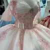 Seksowna zbiornikowa suknia balowa quinceanera sukienki Aplikacje koronkowe koraliki księżniczka tiul vestidos de 15 Anos urodziny