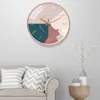 Wall Clocks 12 Inch Living Room Modern Color Insert Simple Household Quartz Clock Creative Mute