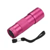 Nageltrockner Mini UV Gel Härtungslampe Licht Handtaschenlampen 12 LED 395nm Taschenlampendetektor für Gesichtsmaske