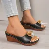 Slippers Women's Beach Slope Heel Hollow Casual Womens Heart For Women Size 12