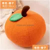 Cushion/Decorative Pillow 2024 Halloween Pumpkin Soft Persimmon Orange P Home Decoration Drop Delivery Garden Textiles Dh0Do